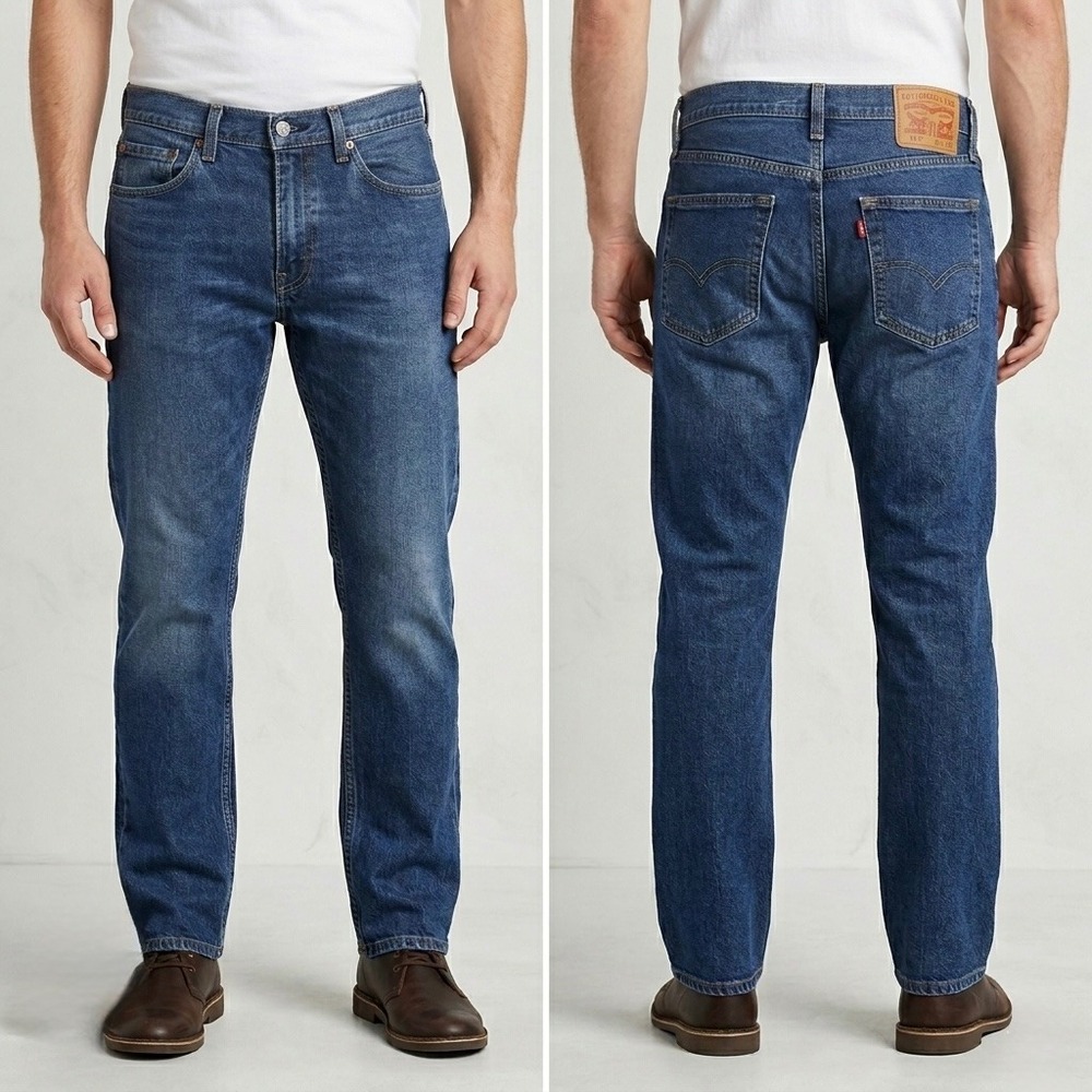 Levis 511 Slim Fit Jeans‎ Mens 32x37 Medium Wash Blue Denim Pants 04511-1786